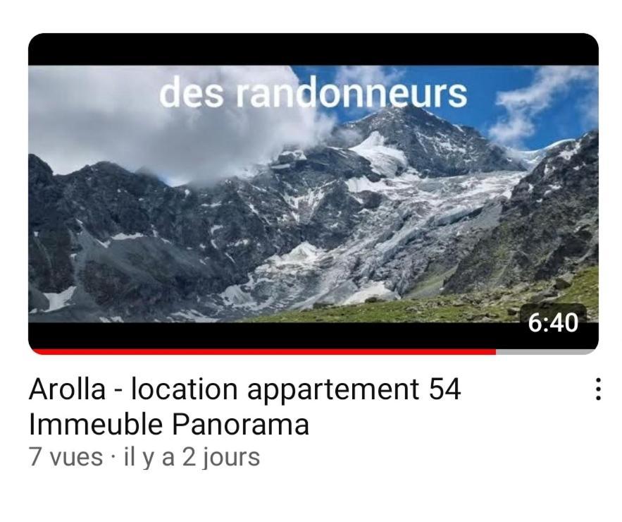 Le Panorama - Appartement 54 A Arolla Face Aux Montagnes A 150M Des Pistes Evolène Eksteriør bilde